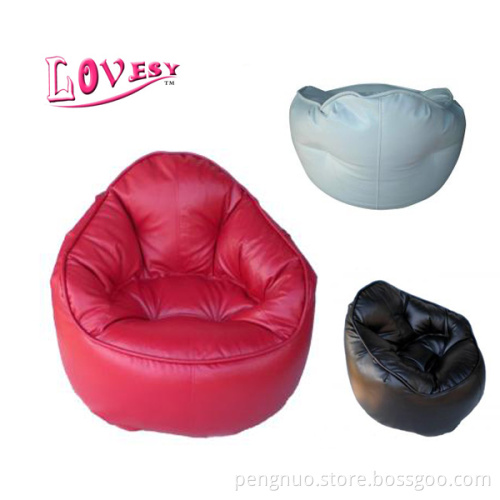 Vinyl Bean Bag Lip Shape Bean Bag Chair for Living Room Use (BB103)